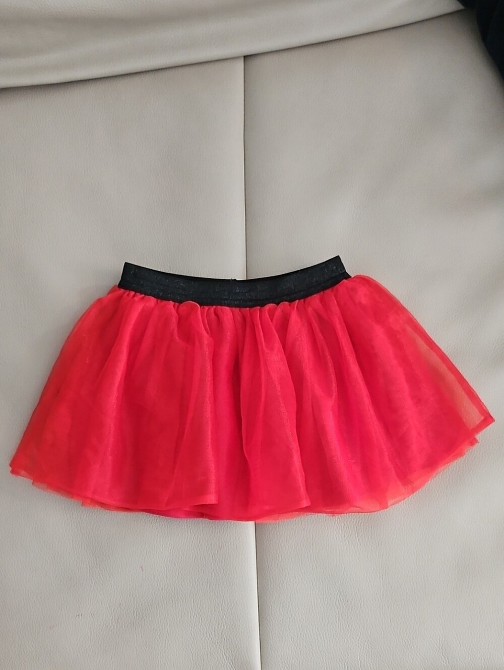 Disney Minnie Toddler Girl's Red Tulle Skirt w/ Black Elastic Waistband 2T
